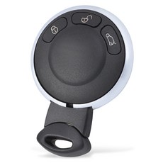 미니 쿠퍼 2세대 R시리즈 키 케이스 클럽맨 컨트리맨 전 차종 호환 3버튼, 1개, 실버