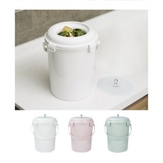 음식물쓰레기통 1L 2L 3L 5L 진공 가정용 종량제봉투 비닐봉투 기저귀휴지통 애완동물 가비지캔, 민트