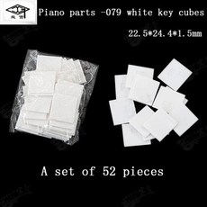 유지 보수 도구 작은 사각형 흰색 키 가죽 전면 플러그 액세서리 079, 1set GQ079, 1개