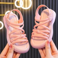 DFMEI 新款夏季拖鞋女童涼軟底防滑舒適時尚羅馬風格中大童涼鞋