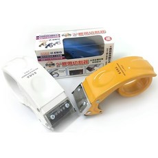 MIN SHIN 2吋 膠帶切割器 LT-47013 鐵製刀刃, 白色,黃色, 1個