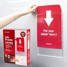 A4 투명 게시판 게시판 인포프레임 10매박스xha77zdp