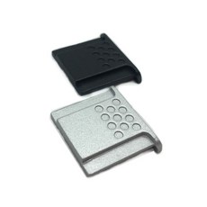 금속 핫슈 커버 캡 Fujiflm 후지 X-PRO3 X-PRO2 X-T3 X-T2 X-T4 X-T20 X-T30 X-E3 X-E2 X-A20 X-A5 X-A3 X-A7, 02 은, 1개