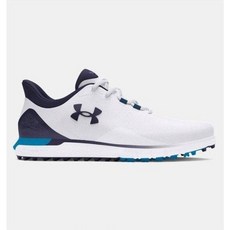 정품 언더아머 남성 드라이브 스파이크리스 와이드 골프화 3027085-100