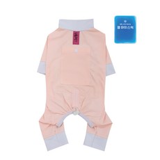 유앤펫 강아지 여름 버그가드 쿨링 올인원(암컷용)중형견 대형견, 1개, 핑크(암컷용)