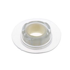 shangren 팽창식 보트 텐더 뗏목 딩기 카약을 위한 나사 유형 공기 분사구 벨브 기초 받침대, 화이트, 1개