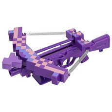 像素風格玩具弓箭槍，兒童戶外安全射擊遊戲，輕巧便攜，親子互動首選, 紫色+棕色一對附贈弓箭, 1套