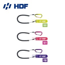 해동조구 로드 분실방지 밴드세트 분실방지끈 코일링 HA-1748 루어스타일, 1개, 형광