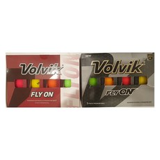 볼빅 플라이온 골프공 2피스 4.27cm 3p x 4종 세트, 그린 + 옐로우 + 오렌지 + 레드, 3개입, 4개