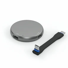 하요트 마그네틱 M.2 2230 NVMe 맥세이프 SSD 케이스 아이폰 15/16/17 프로 및 아이패드 프로레스용 외장, 01 Circular SDD Enclosu