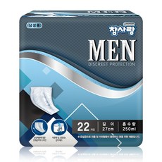 참사랑 맨 패드 남성용 요실금 패드 22px6팩, 6개, 22개입