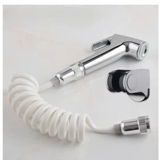 휴대용 물변기 비데 스프레이어 유연한 샤워 헤드 호스 튜브 전화선형 소프트 욕실 액세서리, [01] 옵션1, 1개, 01 Type 1