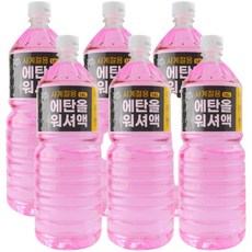 타이거 에탄올 워셔액1.8L x 6개사계절용 영하25도, 1.8L, 6개