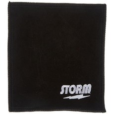 Storm Bowling Shammy 볼링 볼 클리닝 패드 블랙 20.3cm x 20.3cm x 2.5cm(8x8x1인치)