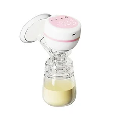 휴대용 전기 펌프 USB 충전식 자동 휴대용 우유 추출기 자동 착유기 편안한 모유 수유 BPA 무료, 01 white