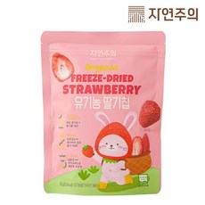 자연주의 유기농 딸기칩 15g, 3개