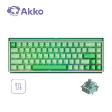Akko 악코 Ray68 HE 마그네틱 8K 게이밍 유무선 68키 기계식 자석축 게임용 키보드 체리 프로파일 염료승화 키캡 듀얼 라이트 박스 500Hz 재생률 ARGB, AstroAim 자석축 (유선), Misty Green & White