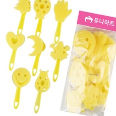 돈스텔 물감놀이 도장찍기 스펀지 8종세트