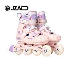 J.ZAO 롤러스케이트 아동 초중고 초학 단화, [8륜 올플래시] 벚꽃가루 단화