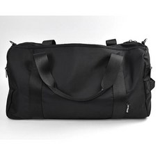 旅行袋 全黑素面側背包 NZB63，簡約時尚、輕便舒適、耐用百搭，男女適用, 單一款, 1個