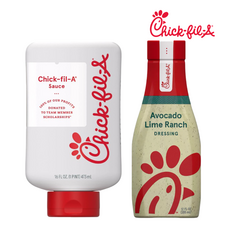 [Chick-fil-A] [1+1] 칙필에이 소스 Chickfila 오리지널 473ml + 아보카드 라임 랜치 355ml 칙필레 소스 Chick-fil-A Dipping Sauce