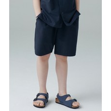 MUSINSA STANDARD KIDS 와이드 시어서커 밴딩 쇼츠 [네이비] 418088