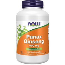 나우푸드 파낙스 진생 500mg 250정, 250 Veg Capsules, 1개