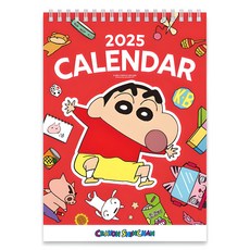 Flyingwhales 蠟筆小新2025年台歷立式, 1個, 混色
