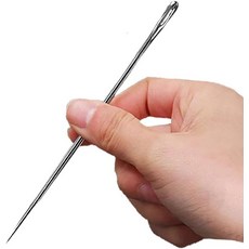 4 전문가용 실내 장식 바늘 길이 10cm 두께 3mm 스티치 및 제작 프로젝트를 위한 큰 눈 손 바느질, 4 Inch X 1