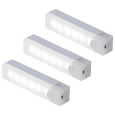 HK.sell C타입 밝기 조절 사각 충전식 센서등, 10cm 3색등 3p, 1세트