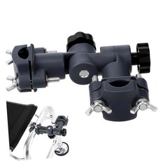 르베몰로 낚시 의자 우산 스탠드 미끼 트레이 홀더 조절 가능한 노브 막대 브래킷 야외용으로 쉽게 조립, 1