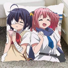 중2병도 사랑을 이야기하자 베개 작은 새 여섯 꽃 주변 베개 핸드메이드 카드 통 베개 학생 생일 선물, 옐로우