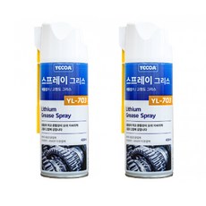냄새없는 뿌리는 그리스 스프레이 리튬첨가로 오래가고 흐르지않는 방청윤활제 자동차 윤활유, 2개, 420ml