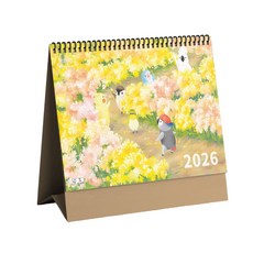 2026鳥嶼花香25K三角桌曆，台灣製造企業贈禮插畫桌曆，辦公室桌面擺飾，精美記事日曆, 25K桌曆, 1個