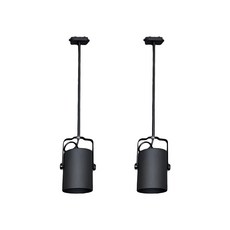 JG라이팅 (정품) 고급형 PAR30 원통형 블랙 50cm 레일형 (실린더 파이프)파이프 조명, 2개, BK