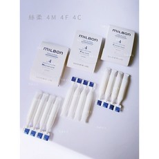 Milbon 絲柔NO.4 4M 4F 4C, 1個, 4M一般髮9g*4/效期至27/10