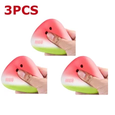 귀여운 수박 스퀴시 피젯 토이 느린 반동 감압 장난감 안티 스트레스 슬로우 라이징 과일 소프트 해소, 02 3PCS