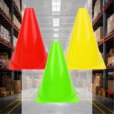 훈련용 라바콘 축구 교구 스포츠 트레이닝 칼라 체육, 초록, 1개