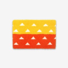 體溫魔術師 和柄系列兒童保暖圍脖 台灣製MIT 珊瑚絨舒適脖套 羽毛設計冬季必備, 三角紋, 1個