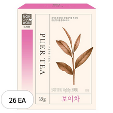 녹차원 보이차, 900mg, 26개, 20개입