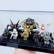 DC 슈퍼히어로 배트맨 조립 미니 피규어 호환 블록 인테리어 장식품, 배트맨 11종+전시상자, 배트맨 11종+전시상자, 1세트