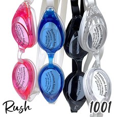 신형 러쉬1001 끈조절 수경 성인용 (색상선택 국산 물안경 남녀공용 수영장 계곡 워터파크 고글 물놀이), 블랙, 블랙, 1개