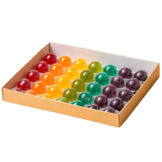 경한송 무지개 곤약젤리 7가지맛 어린이간식 다이어트 저칼로리 천연색소, 18g, 35개