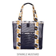 韓國時尚瀝水網紗手提袋大容量透氣漏水洗澡健身洗浴收納包沙灘包, 爆炸橙