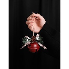 O 聖誕節聖誕樹裝飾品 北歐風立體鈴鐺掛件 簡約擺件 平安夜禮物, 1個, B款-紅