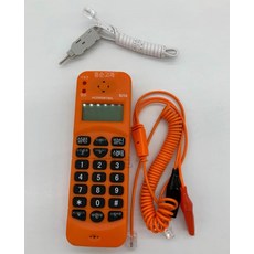 수리점검 테스트 통화 유무선 블루 전화기, 고출력 휴대용 모듈 케이블 포함 오렌지 A