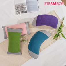 스팀보이 논슬립 국산 메밀베개 블루+핑크 비비수산, 스팀보이 논슬립 국산 메밀베개 블루+핑크, 비비수산