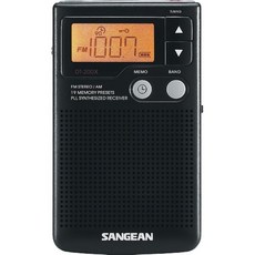 Sangean DT-200X FM 스테레오 / AM 디지털 튜닝 포켓 라디오