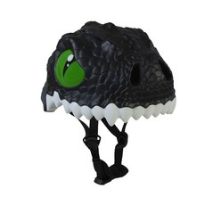CrazySafety 瘋狂安全帽 黑色恐龍, 1個, 黑色恐龍 49cm-55cm