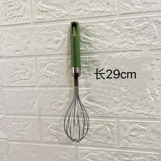 臺灣出貨不銹鋼打蛋器手動攪拌棒迷你蛋抽攪拌器鷄蛋奶油打髮器烘焙商用廚房神器, 304綠柄打蛋器（大號）, 1個